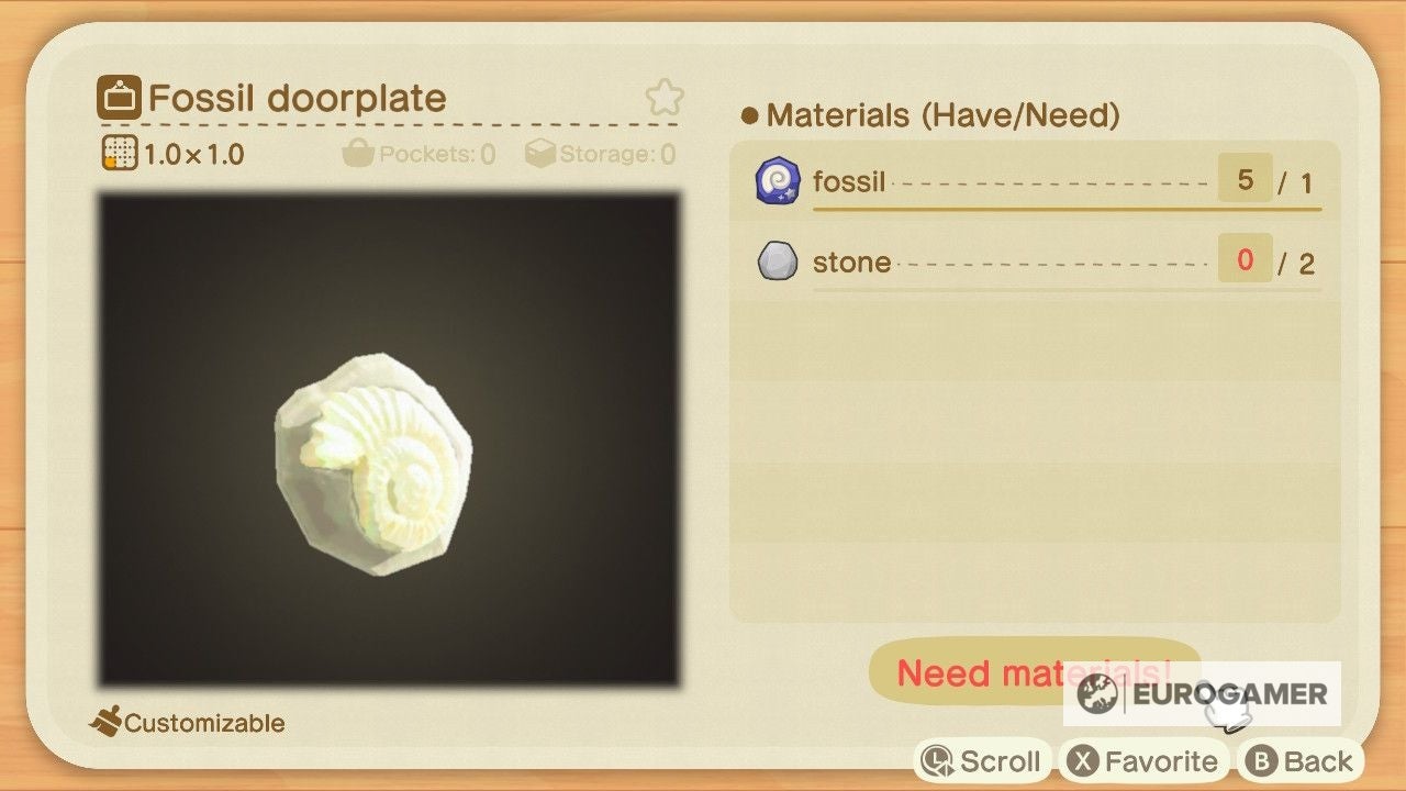 Animal Crossing fossil list how many fossils, how to find fossils and